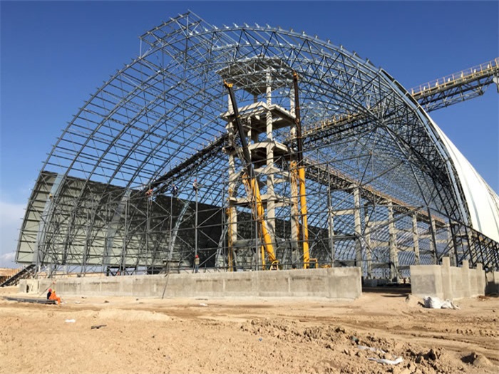 安陆煤机油桶翘工程网架